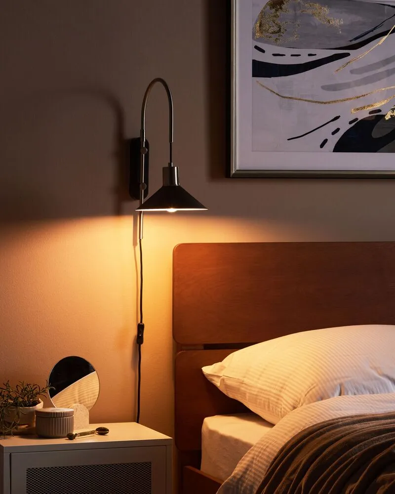 Système de suspension Wandlamp metaal zwart SISSA