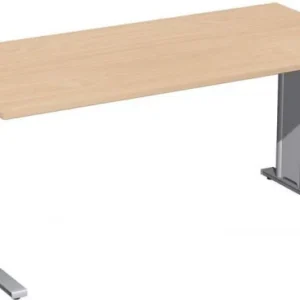 bureau geramöbel réglable en hauteur couvre-pied C en option 1600x800x680-820 hêtre/argent N-647103-BS obtenir à bas prix...