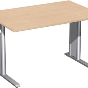 bureau geramöbel réglable en hauteur couvre-pieds C en option 1200x800x680-820 hêtre/argent N-647102-BS magasiner à bas prix