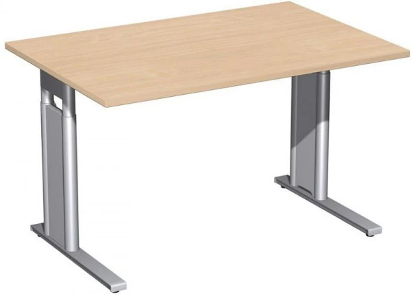 bureau geramöbel réglable en hauteur couvre-pieds C en option 1200x800x680-820 hêtre/argent N-647102-BS magasiner à bas prix