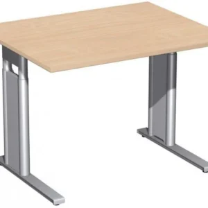 bureau geramöbel réglable en hauteur couvre-pieds C en option 1000x800x680-820 hêtre/argent N-647144-BS acquérir à bas pri...