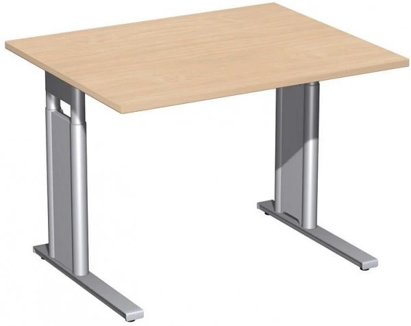 bureau geramöbel réglable en hauteur couvre-pieds C en option 1000x800x680-820 hêtre/argent N-647144-BS acquérir à bas pri...