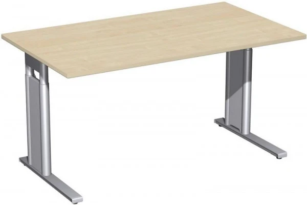 bureau geramöbel réglable en hauteur couvre-pieds C en option 1400x800x680-820 érable/argent N-647145-AS prendre à bas prix
