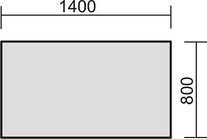 bureau geramöbel réglable en hauteur couvre-pieds C en option 1400x800x680-820 érable/argent N-647145-AS prendre à bas prix