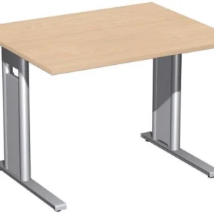 bureau geramöbel rigide couvre-pied C en option 1000x800x720 hêtre/argent N-648144-BS magasiner à bas prix