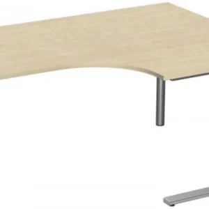 Anneaux de rechange Bureau PC geramöbel droit réglable en hauteur couvre-pied en C en option 1600x1200x680-820 érable/arge...