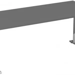 bureau geramöbel réglable en hauteur couvre-pied C en option 1800x800x680-820 graphite/argent N-647146-GS acquérir à bas p...