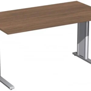 bureau geramöbel réglable en hauteur couvre-pieds C en option 1400x800x680-820 noyer/argent N-647145-NS se procurer à bas...