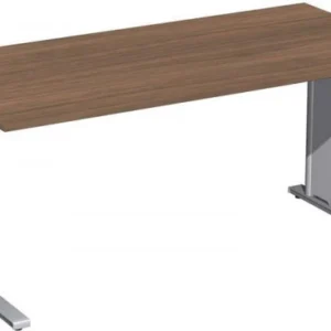 bureau geramöbel réglable en hauteur couvre-pieds C en option 1600x800x680-820 noyer/argent N-647103-NS se procurer à bas...