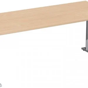 bureau geramöbel réglable en hauteur couvre-pieds C en option 1800x800x680-820 hêtre/argent N-647146-BS commander à bas prix
