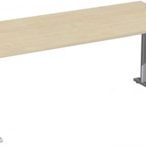 bureau geramöbel réglable en hauteur couvre-pieds C en option 1800x800x680-820 érable/argent N-647146-AS se procurer à bas...