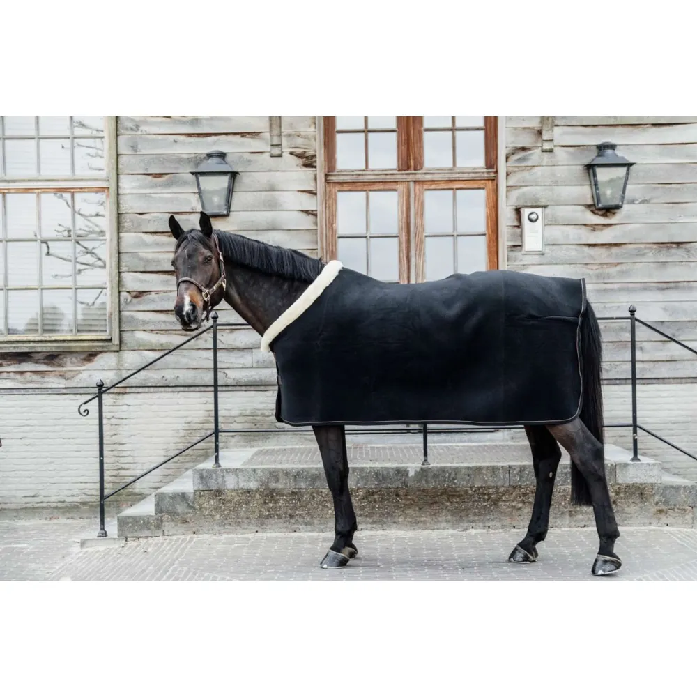 Certifié Bureau Kentucky Couvertures Anti-Transpiration Show Molleton Heavy Noir