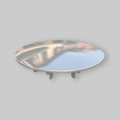 Cover Cromo Per Sifone Ultra Ribassato - avec Anneaux Métalliques