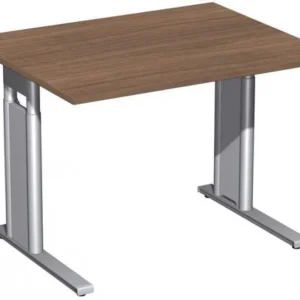 Intercalaires perforés bureau geramöbel réglable en hauteur couvre-pieds C en option 1000x800x680-820 noyer/argent N-64714...
