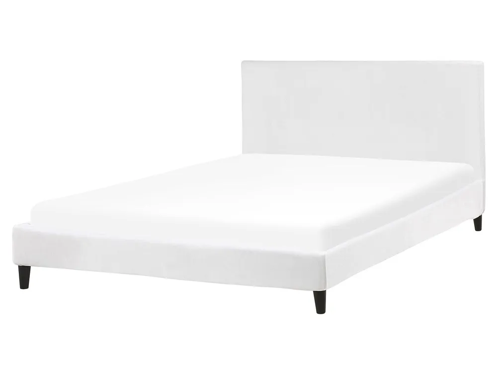 EU King Size Bed Frame Cover Blanc pur Bed FITOU Classement par Couleur