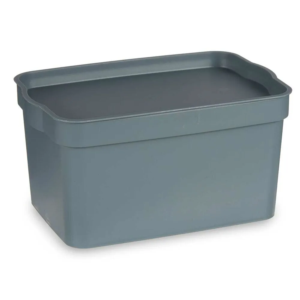 Boîte Multiusage Gris Plastique 2,3 L (13,5 x 11 x 20 cm) (24 Unités) rechargeable