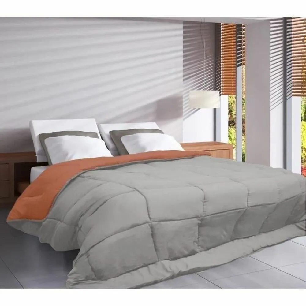 Edredon Poyet Motte Gris Marron Net 400 g /m² (220 x 240 cm)