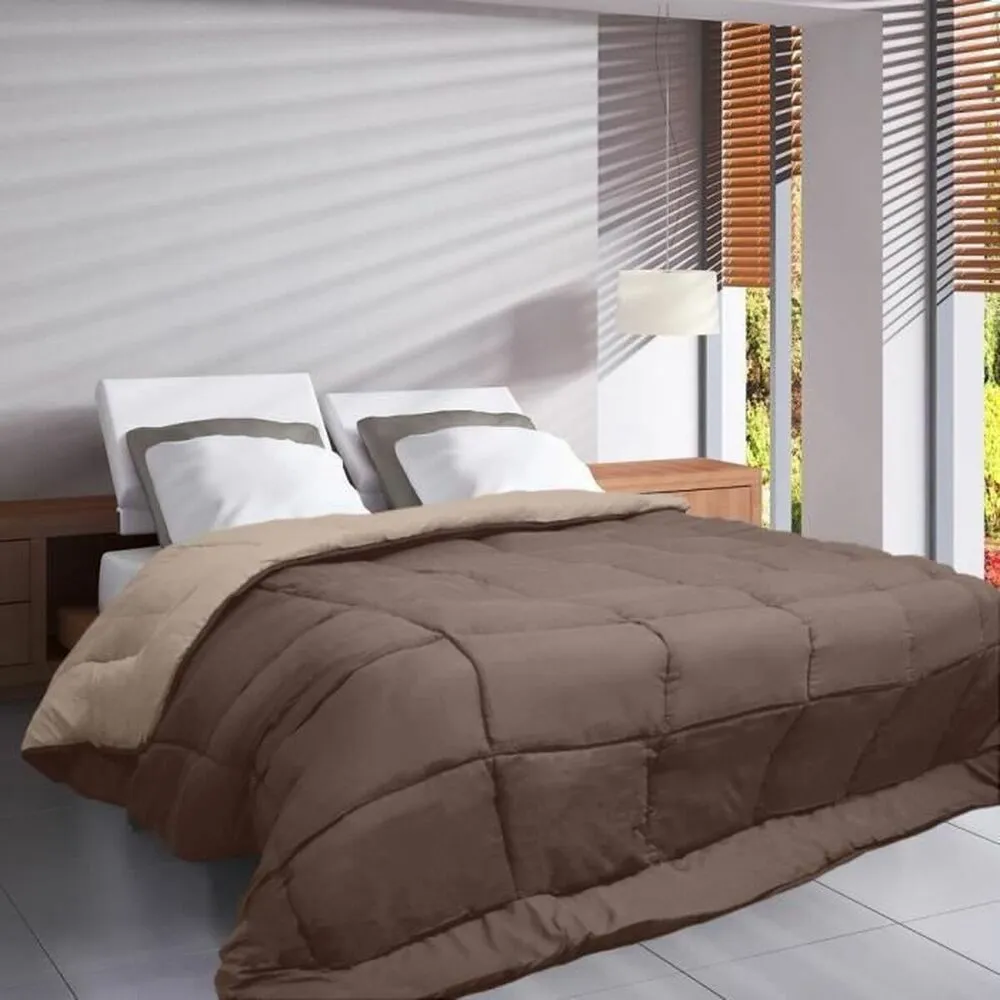 Edredon Poyet Motte Naturel Marron 200 g/m² (240 x 260 cm)