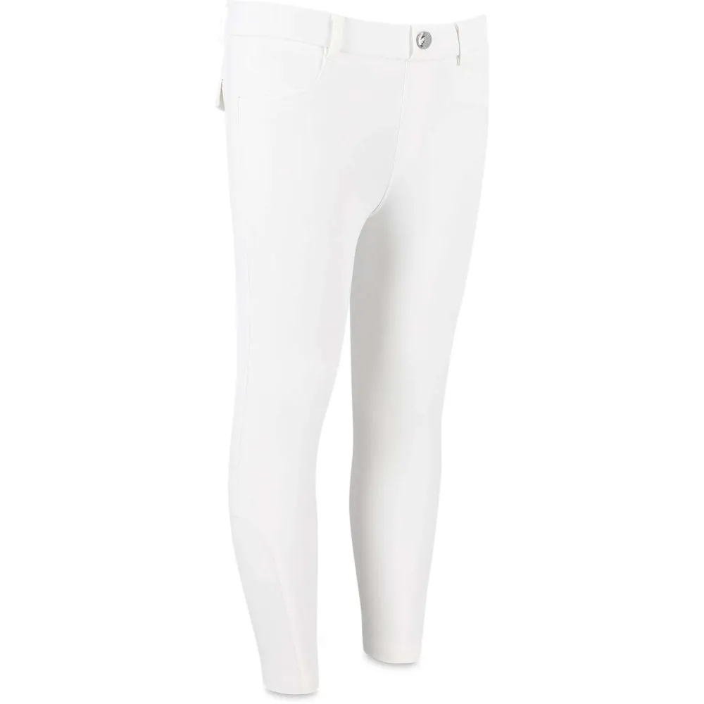 Fluide correcteur sec Kentucky Legging d'Équitation Mexico Knee Grip Boys Blanc