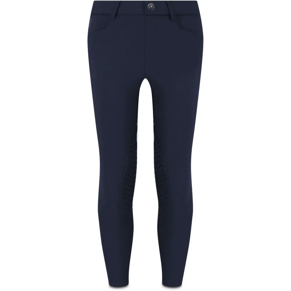 Kentucky Legging d'Équitation Mexico Knee Grip Boys Marin avec capuchon de sécurité