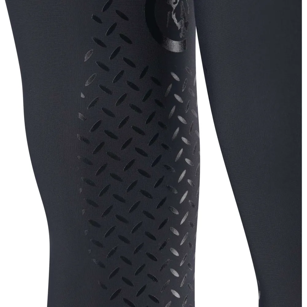Kentucky Legging d'Équitation Mexico Knee Grip Boys Marin avec capuchon de sécurité