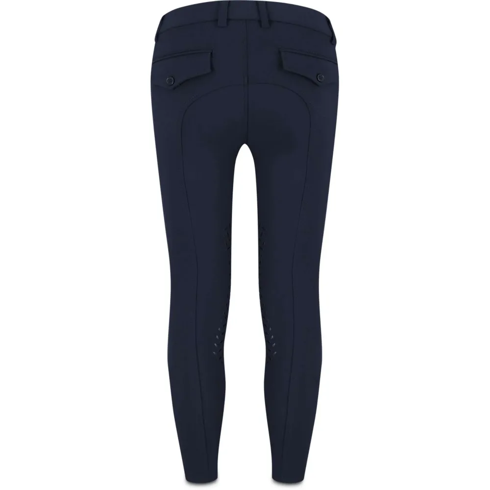 Kentucky Legging d'Équitation Mexico Knee Grip Boys Marin avec capuchon de sécurité