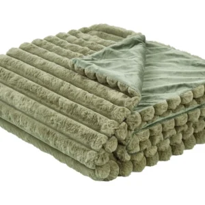 Sprei RAKYA Nepbont 200 x 220 cm Groen