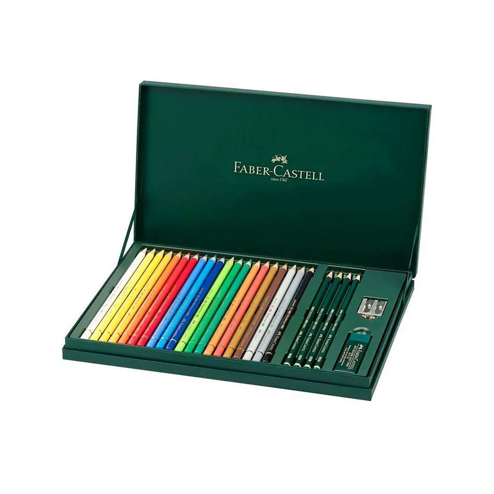 Coffret crayons de couleur Mixed Media Polychromos de FABER-CASTELL… – Style, confort et durabilité réunis