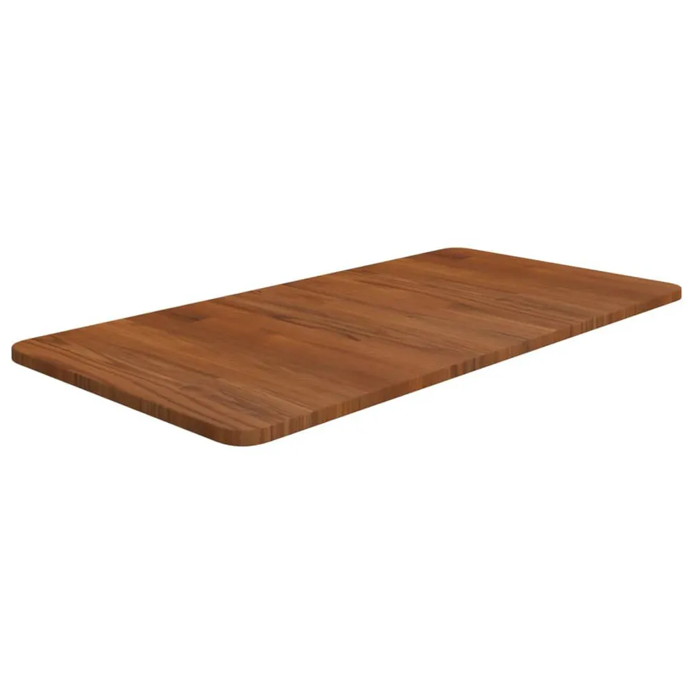 Comptoir de salle de bain Marron profond 80x40x1,5 cm Bois traité