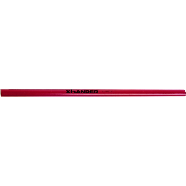 Crayon de charpentier rouge 30 cm - Support fonctionne avec : bois - XHANDER