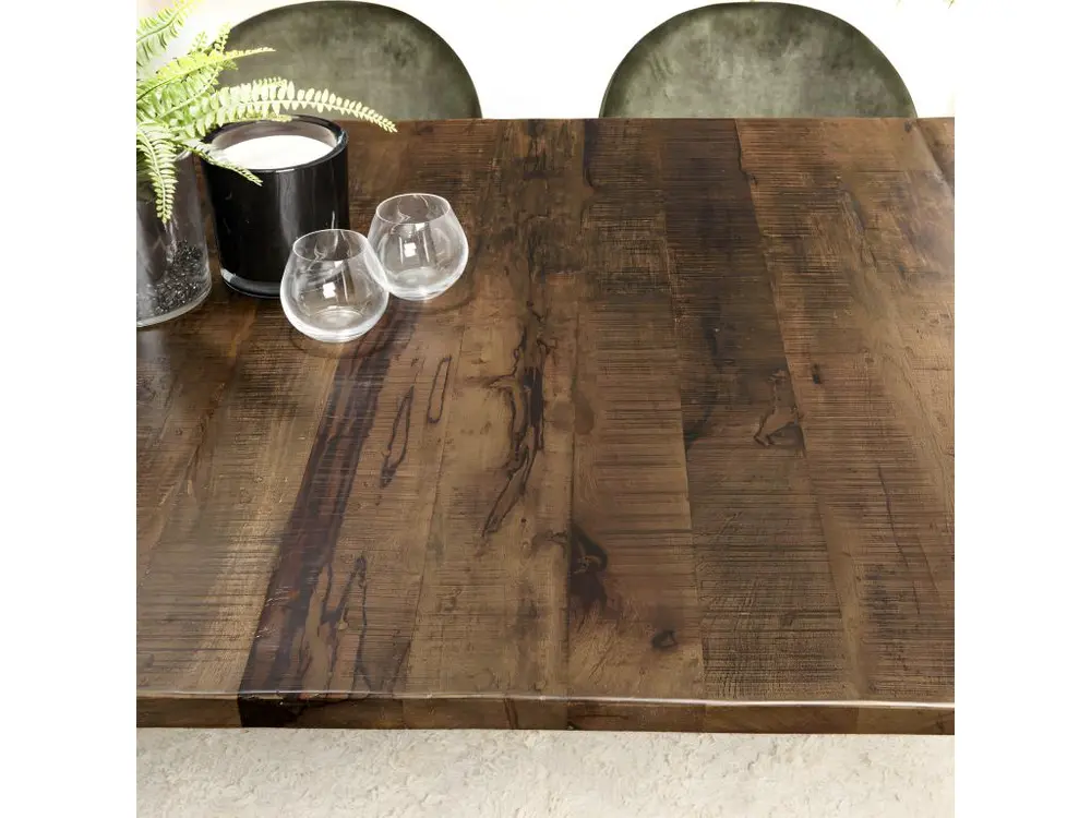 KIARA - Table à manger rectangulaire 200x100cm bois recyclé