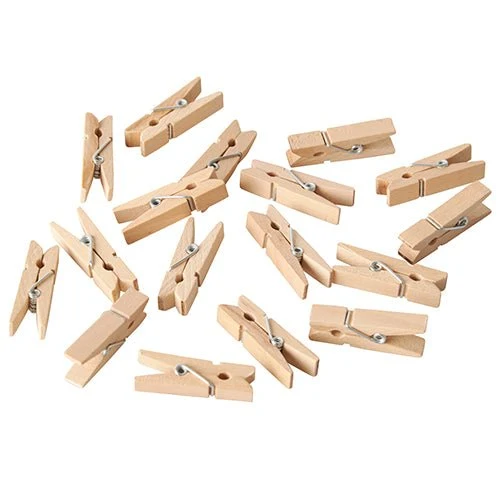 PAPSTAR 100 portatif clips, bois 3,5 cm | Papptray (100 pièces)