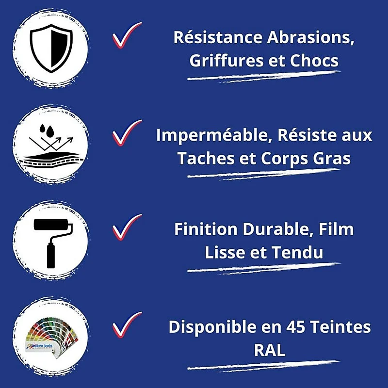 Peinture Sol Bois - 4x5 L - Codeve Bois - RAL 8012 - Brun rouge