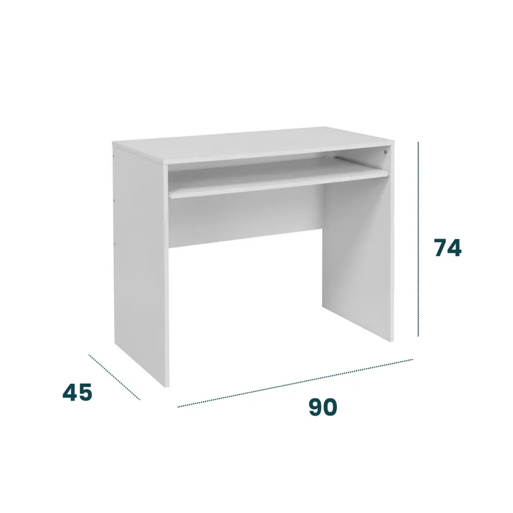 Scrivania Legno Con Piano Estraibile 90x45x74cm