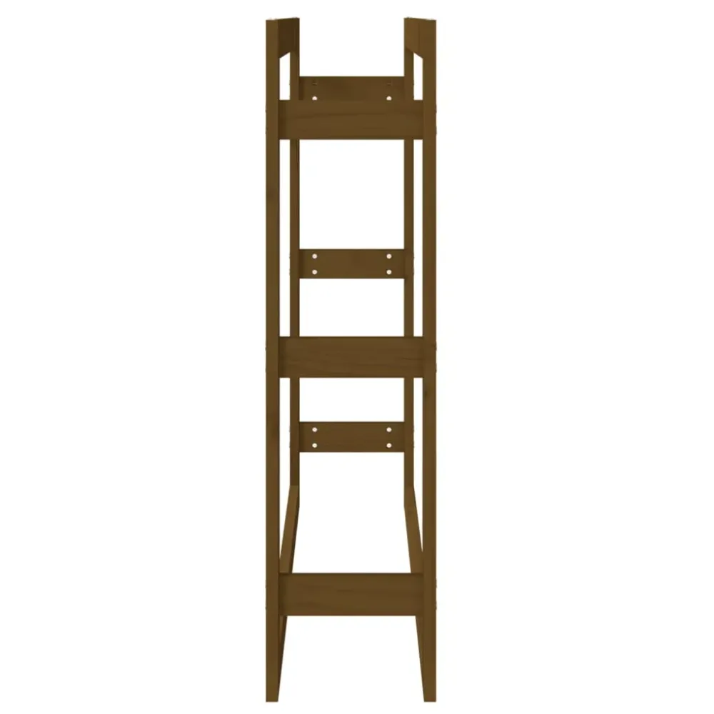 Support de bois de chauffage 100 x 25 x 100 cm bois pin marron miel 02_0044811