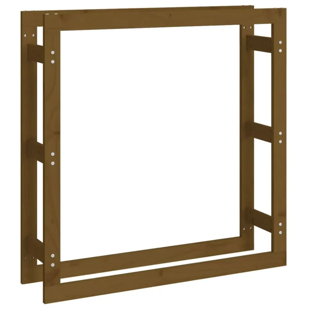 Support de bois de chauffage 100 x 25 x 100 cm bois pin marron miel 02_0044811