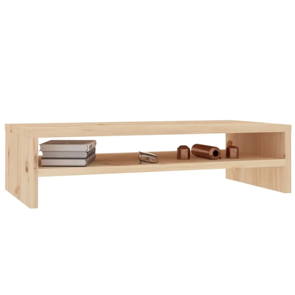 Support de moniteur 50 x 24 x 13 cm bois de pin durable brun 02_0029206