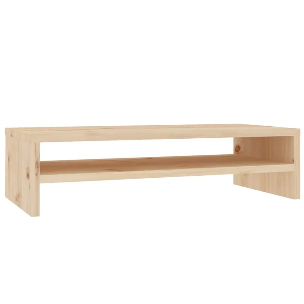 Support de moniteur 50 x 24 x 13 cm bois de pin robuste brun 02_0029206