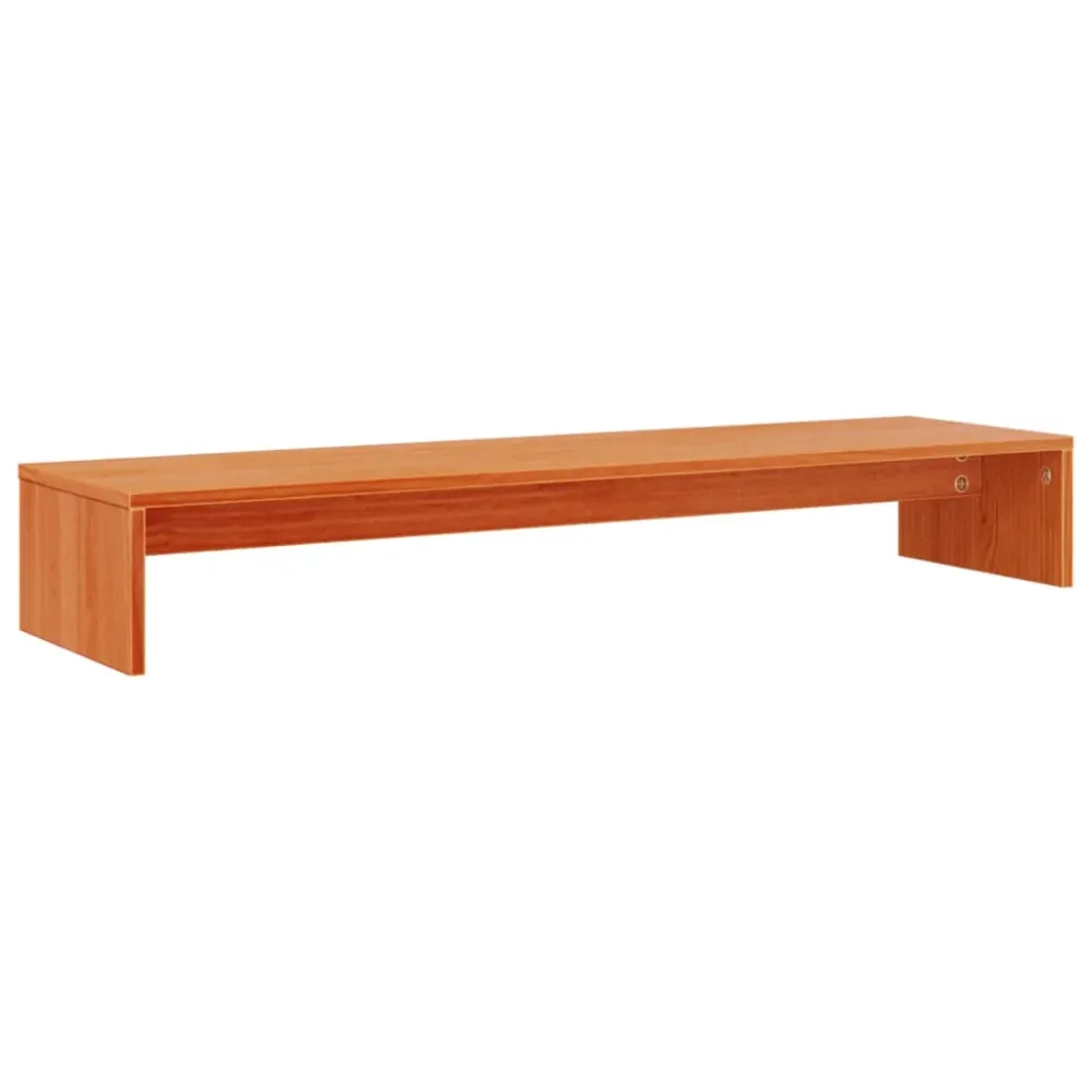 Support de moniteur miel 100 x 27 x 15 cm bois de pin ferme brun 02_0029222
