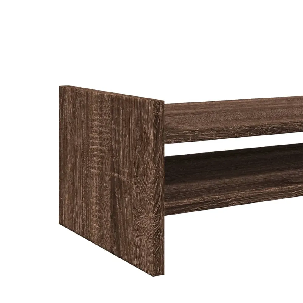 Support de moniteur table meuble bureau 50 x 27 x 20 cm bois d'ingénierie marron 02_0044885