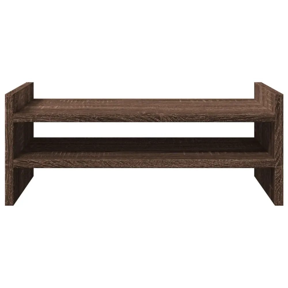 Support de moniteur table meuble bureau 50 x 27 x 20 cm bois d'ingénierie marron 02_0044885
