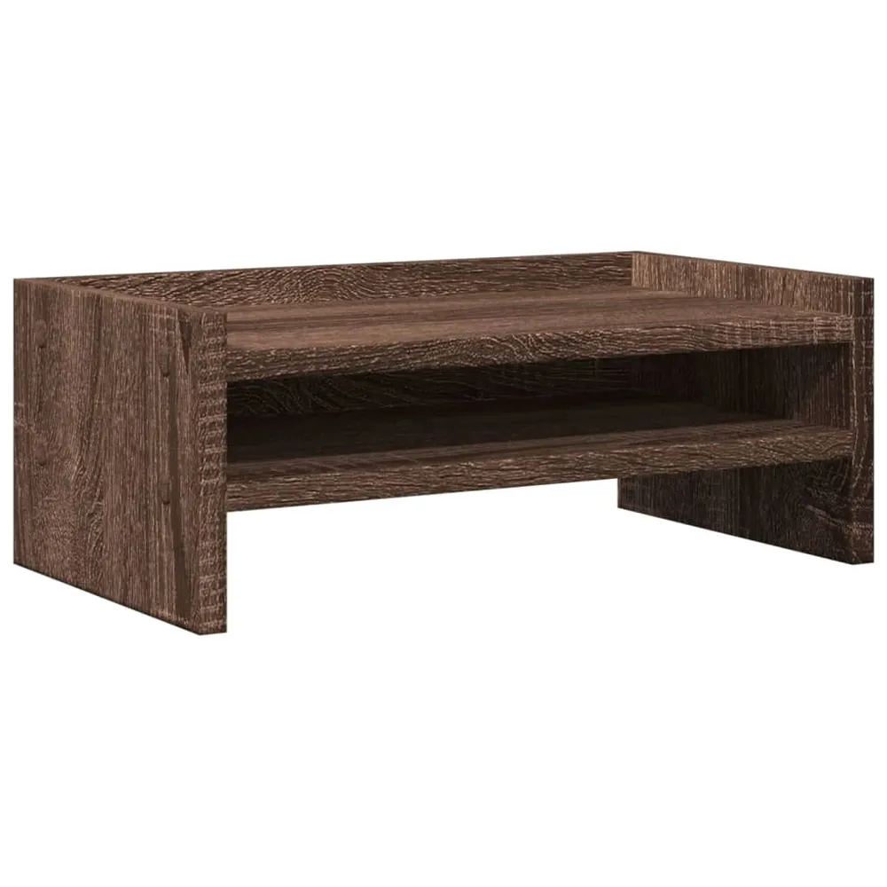 Support de moniteur table meuble bureau 42 x 24 x 16 cm bois d'ingénierie marron 02_0044865