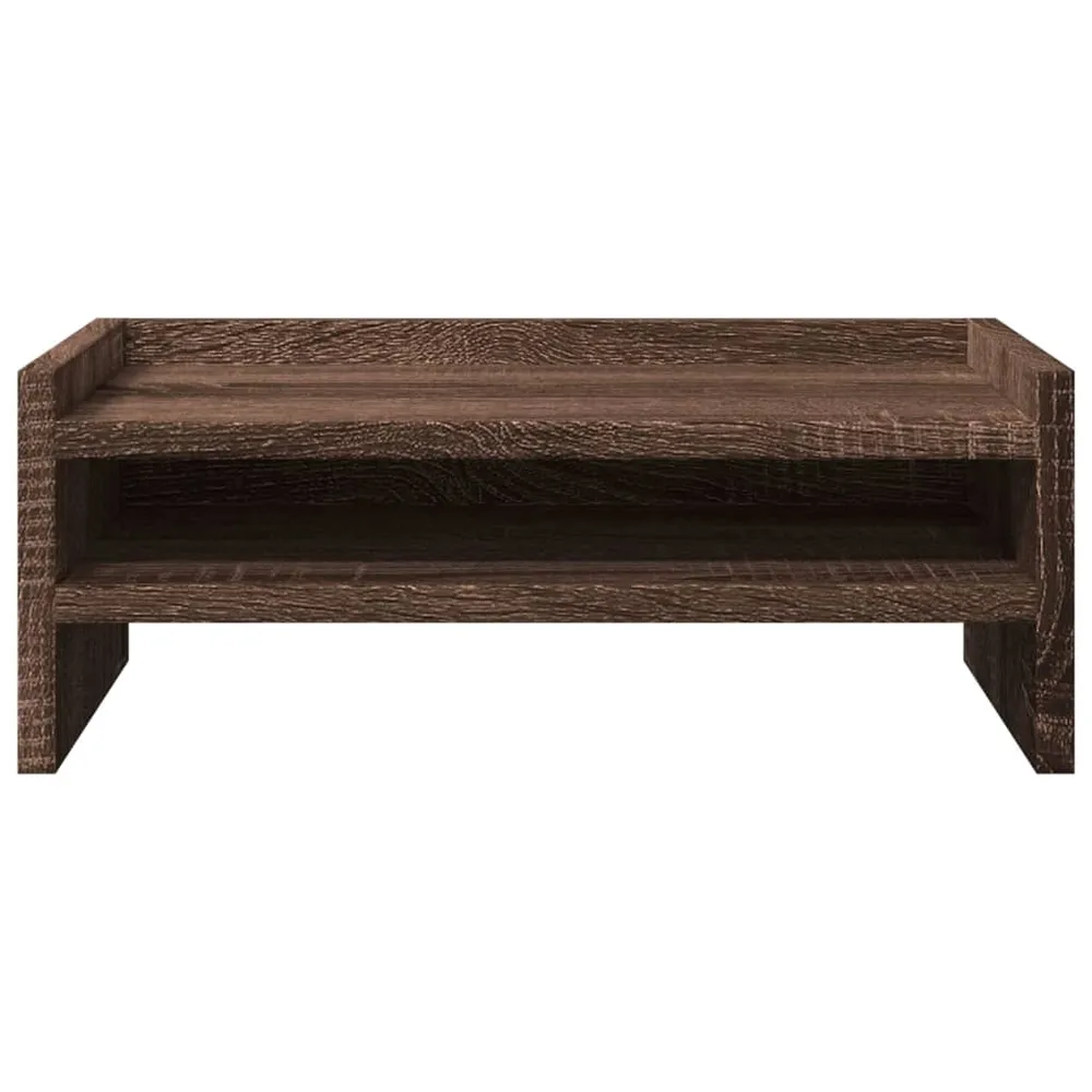 Support de moniteur table meuble bureau 42 x 24 x 16 cm bois d'ingénierie marron 02_0044865