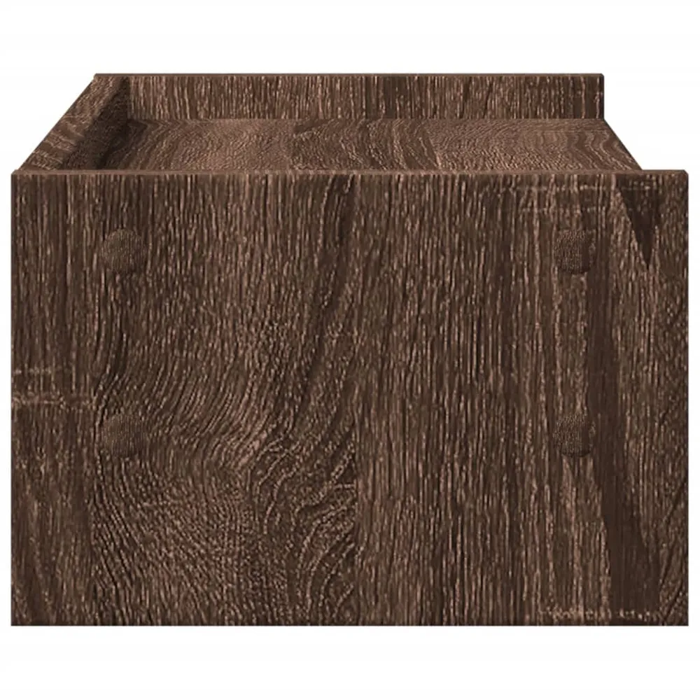Support de moniteur table meuble bureau 42 x 24 x 16 cm bois d'ingénierie marron 02_0044865