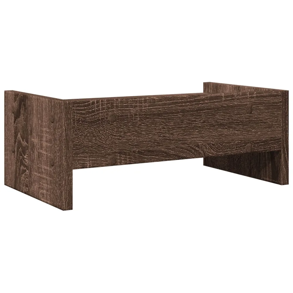 Support de moniteur table meuble bureau 42 x 24 x 16 cm bois d'ingénierie marron 02_0044865