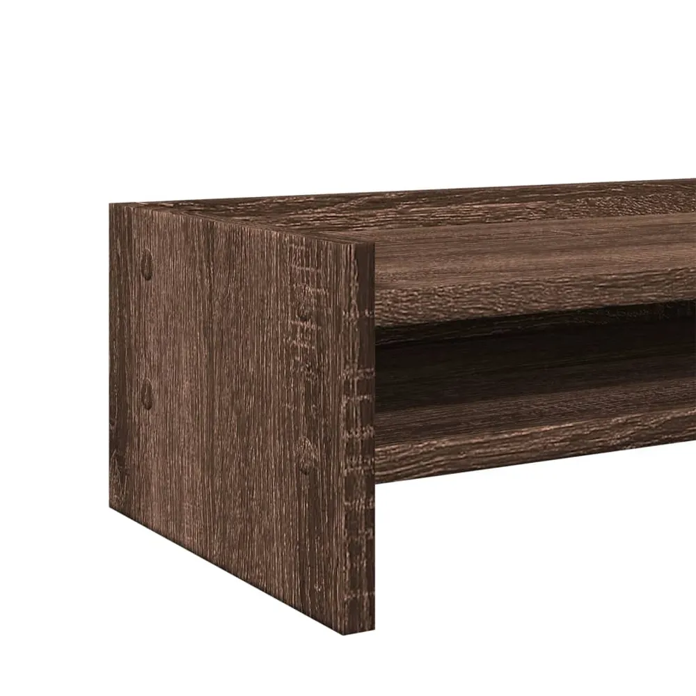 Support de moniteur table meuble bureau 42 x 24 x 16 cm bois d'ingénierie marron 02_0044865