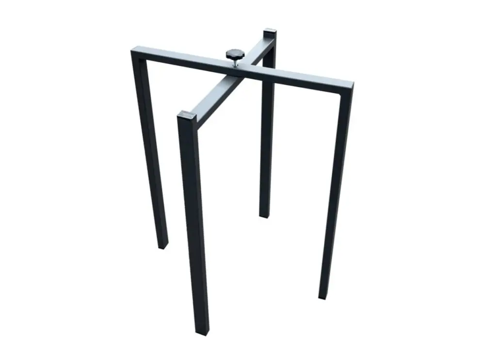 Table à manger extensible en bois pieds en V Kristo-Couleur Marron-Support 4 pieds-2 rallonges fines-Largeur extensible 16...
