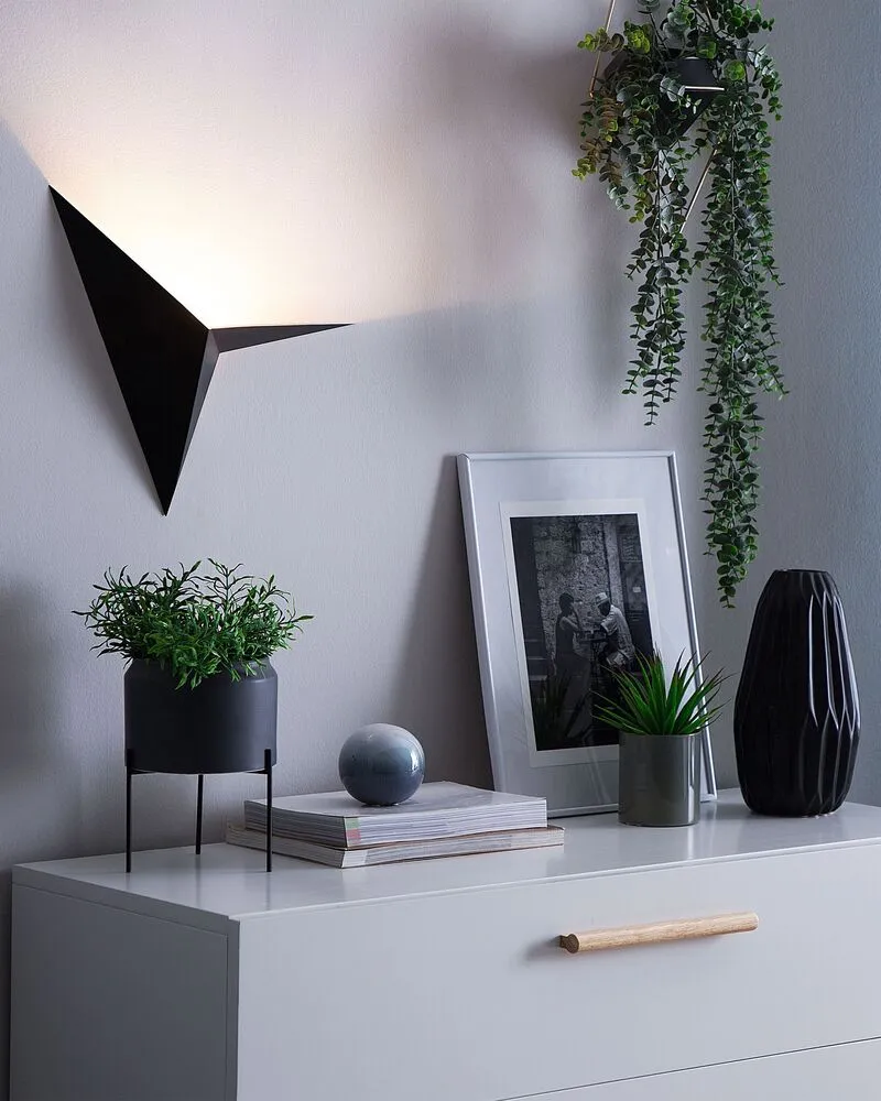 Bureau compact Wandlamp zwart BRIANCE