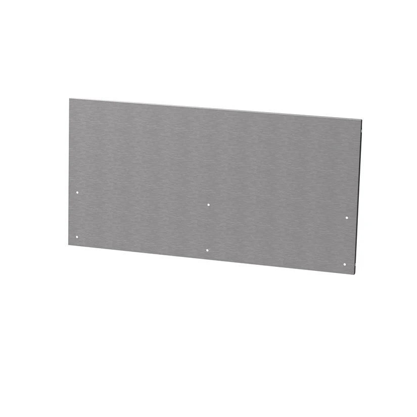 Credence Centrale Cuisine Inox Couleur Noyer