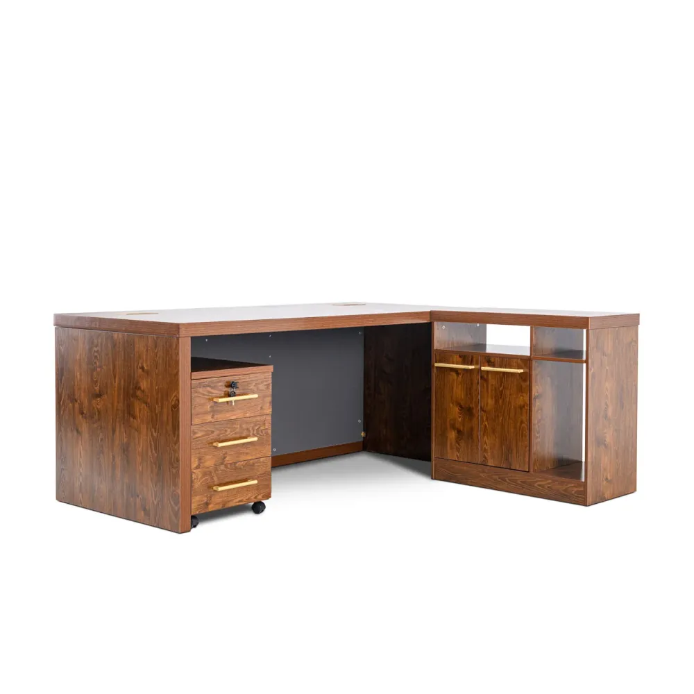 Exotic Designs Executive Noyer foncé Office Desk 1.8m Credenza